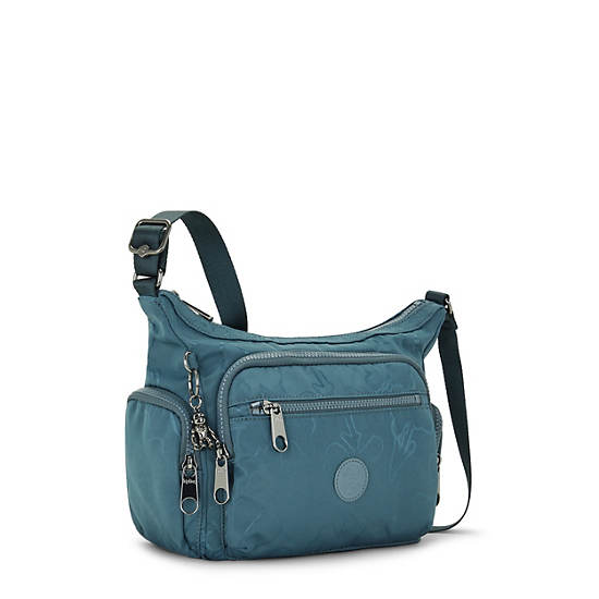 Kipling Gabbie Small Printed Crossbody Taske Mørkeblå Grå | DK 1145VR